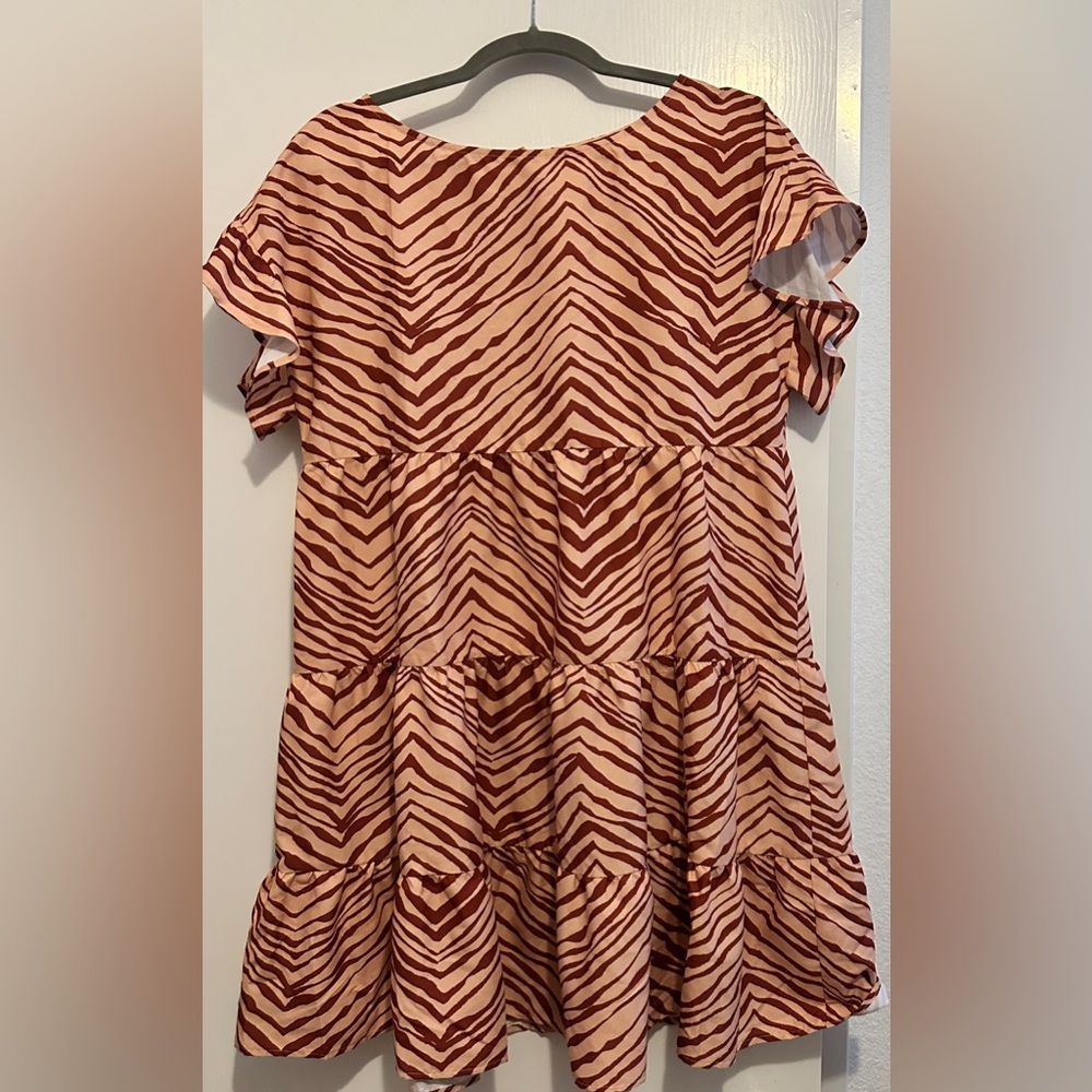 Stylish Zebra Print Women’s Dress